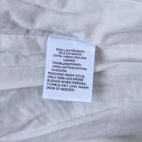 LOFT 100% Linen Leaf Print Skirt - Picture 9 of 9